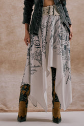 READ ME MIDI SKIRT