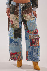 CALL EM CRAZY PATCHWORK JOGGER