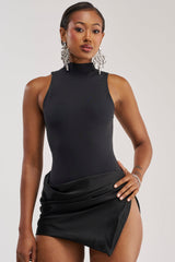 ROYAL FLUSH HIGH NECK MINI DRESS