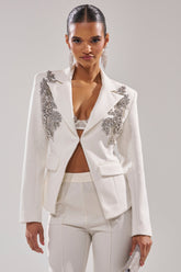 SPEND IT ALL ON ME EMBELLISHED BLAZER