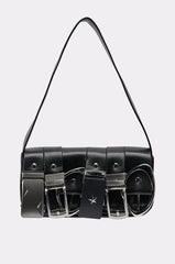 BUCKLE UP PURSE IN BLACK