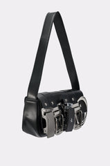 BUCKLE UP PURSE IN BLACK