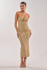 STARRY NIGHT KNIT MIDI DRESS IN MULTI