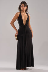 MAKE YOU LOSE YOUR MIND MAXI DRESS IN BLACK
