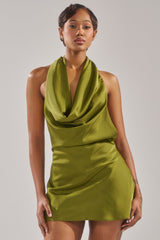 GIGI MINI DRESS IN GREEN