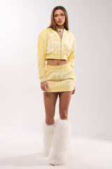 AFTER HOURS MINI SKIRT IN YELLOW
