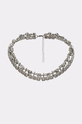 BLING RING NECKLACE IN SILVER