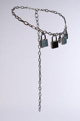 HEART ON LOCK CHAIN BELT