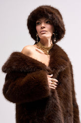 SO RICH FAUX FUR BUCKET HAT