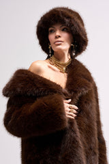 SO RICH FAUX FUR BUCKET HAT