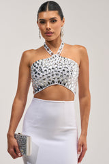 SHINE BRIGHT RHINESTONE BRALETTE