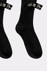 WITH A PUMP EMBELLISHED SOCKS