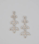 Enchanted Leaf Rhinestone Earrings