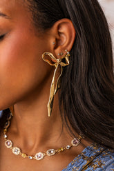 TIE IT WITH A BOW EARRING