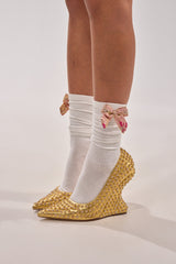 DOLLED UP BOW SOCKS