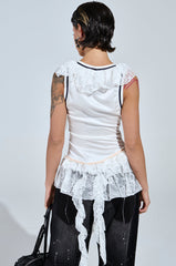PLAY WITH MY HEART RUFFLE JERSEY