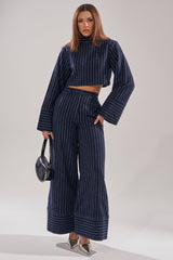 STRICTLY BUSINESS PINSTRIPE TROUSER