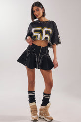 LUCKY ONE DENIM MINI SKIRT