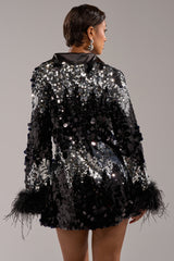 SEQUINS AFTER DARK MINI DRESS