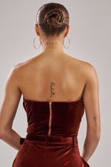 FLASHING LIGHTS VELVET CORSET