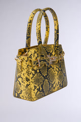 NEVER TYPICAL SNAKE PRINT PURSE