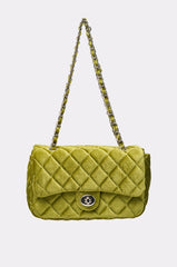 NIKKI VELVET QUILTED PURSE