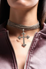 CROSS MY HEART CHOKER