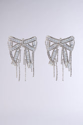 WITH A BOW EARRING