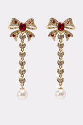 TIE WITH A BOW EARRING