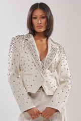 VIVA VEGAS FITTED MOTO JACKET