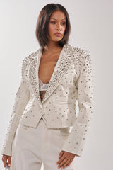 VIVA VEGAS FITTED MOTO JACKET