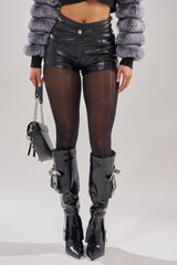 SOMETHING GOOD FAUX LEATHER SHORT