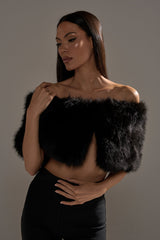 CLASSIC FAUX FUR SHAWL