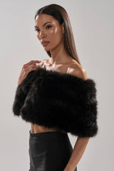 CLASSIC FAUX FUR SHAWL