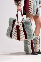 HAVE IT ALL FAUX FUR TOTE