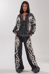 ON FIRE WIDE LEG JOGGER