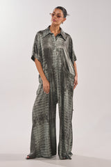 SHE'S RICH OVERSIZED JUMPSUIT IN SNAKE