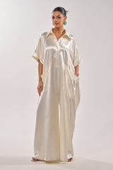 SHE'S RICH OVERSIZED JUMPSUIT IN LUXE CREAM
