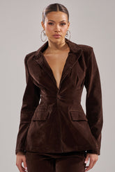 RAE VELVET DENIM BLAZER