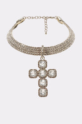 CHOKED ON JESUS NECKLACE IN SILVER
