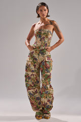IN HER ELEMENT FLORAL WOVEN JUMPSUIT