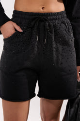 SPARKLE AND SHINE MINERAL WASHED SHORTS
