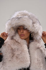 ICE QUEEN FAUX FUR BUCKET HAT