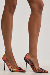 AZALEA WANG NIKOMEDES TIGER PRINT STILETTO PUMP