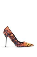 AZALEA WANG NIKOMEDES TIGER PRINT STILETTO PUMP