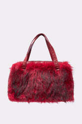 TRUDY FAUX FUR PURSE