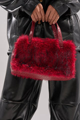 TRUDY FAUX FUR PURSE
