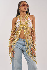SHAKE IT GIRL CROCHET TOP