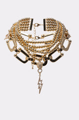 GOLD QUEEN NECKLACE SET