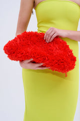 RUFFLED UP CLUTCH